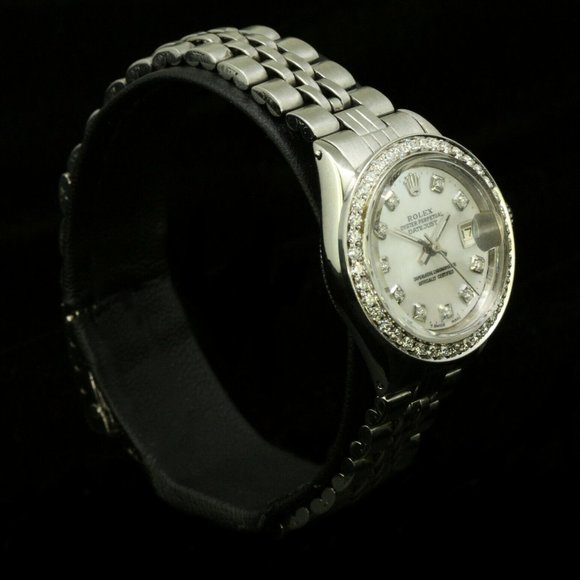 Rolex Ladies Datejust Oyster Perpetual Stainless Steel Diamond Bezel Dial Watch main image 8